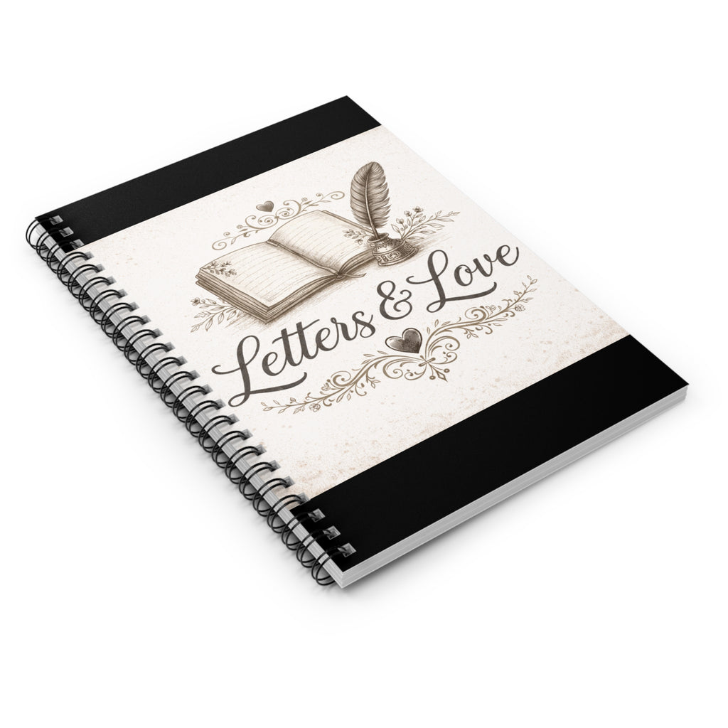 Letters and Love Spiral Notebook.