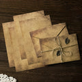 Envelope Letter Paper Set with Hemp Rope and Accessories