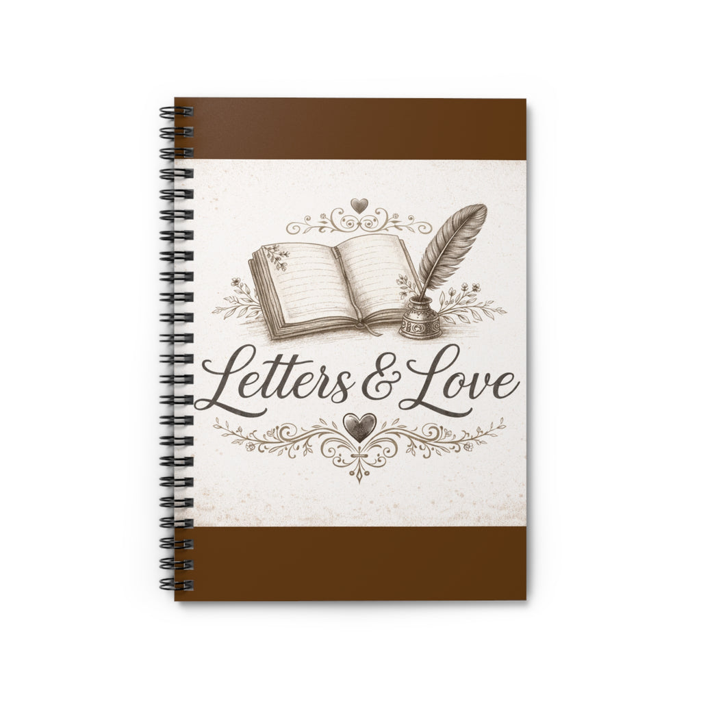 Letters and Love Spiral Notebook.