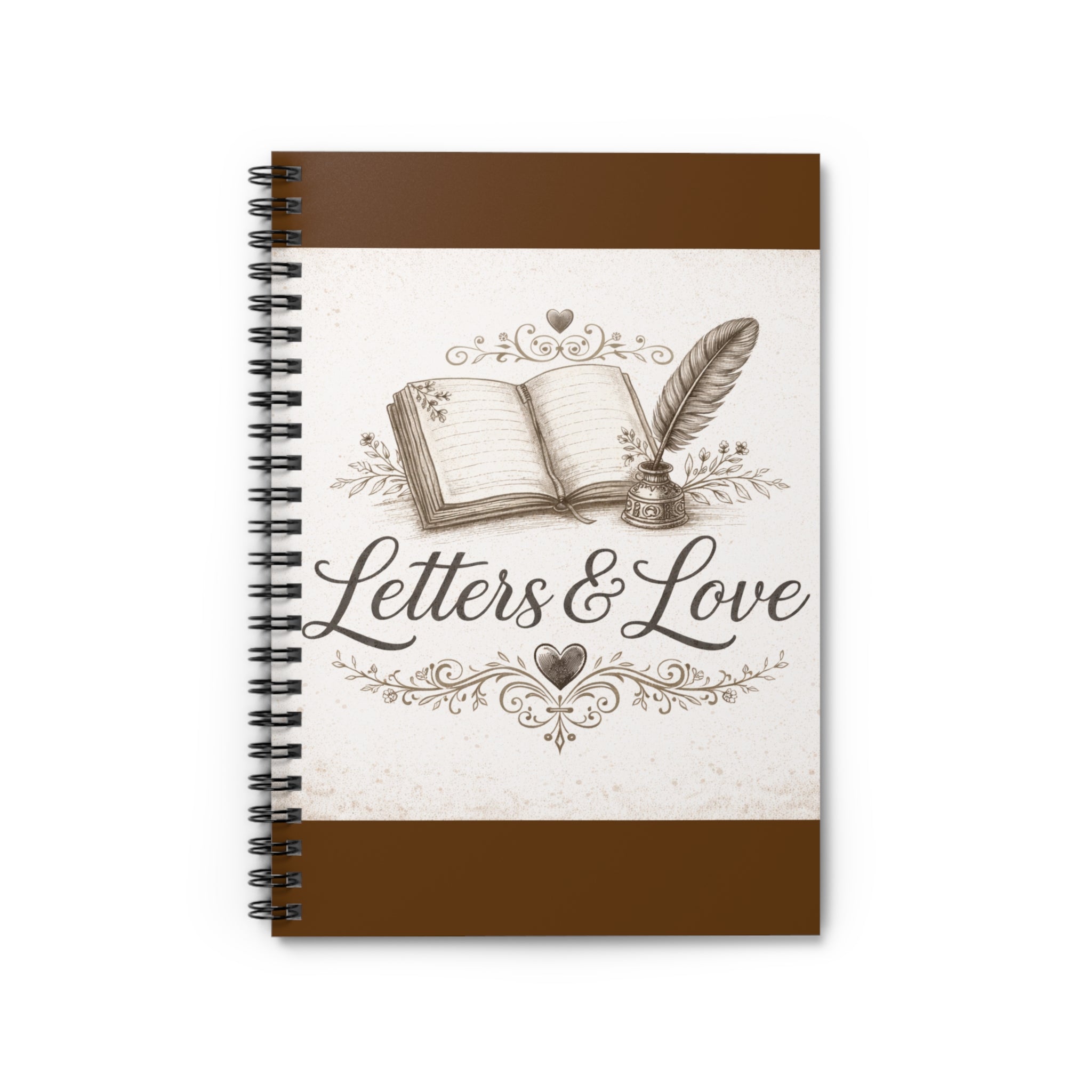 Letters and Love Spiral Notebook.