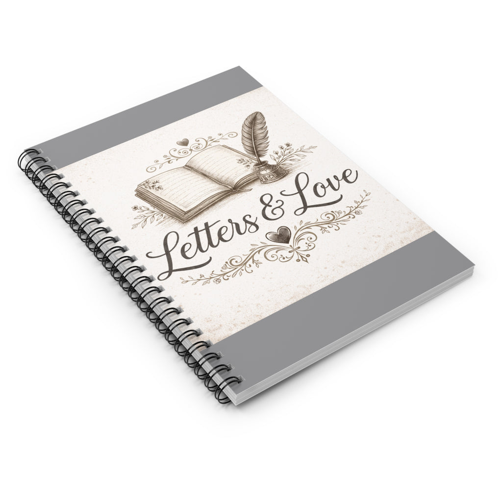 Letters and Love Spiral Notebook.