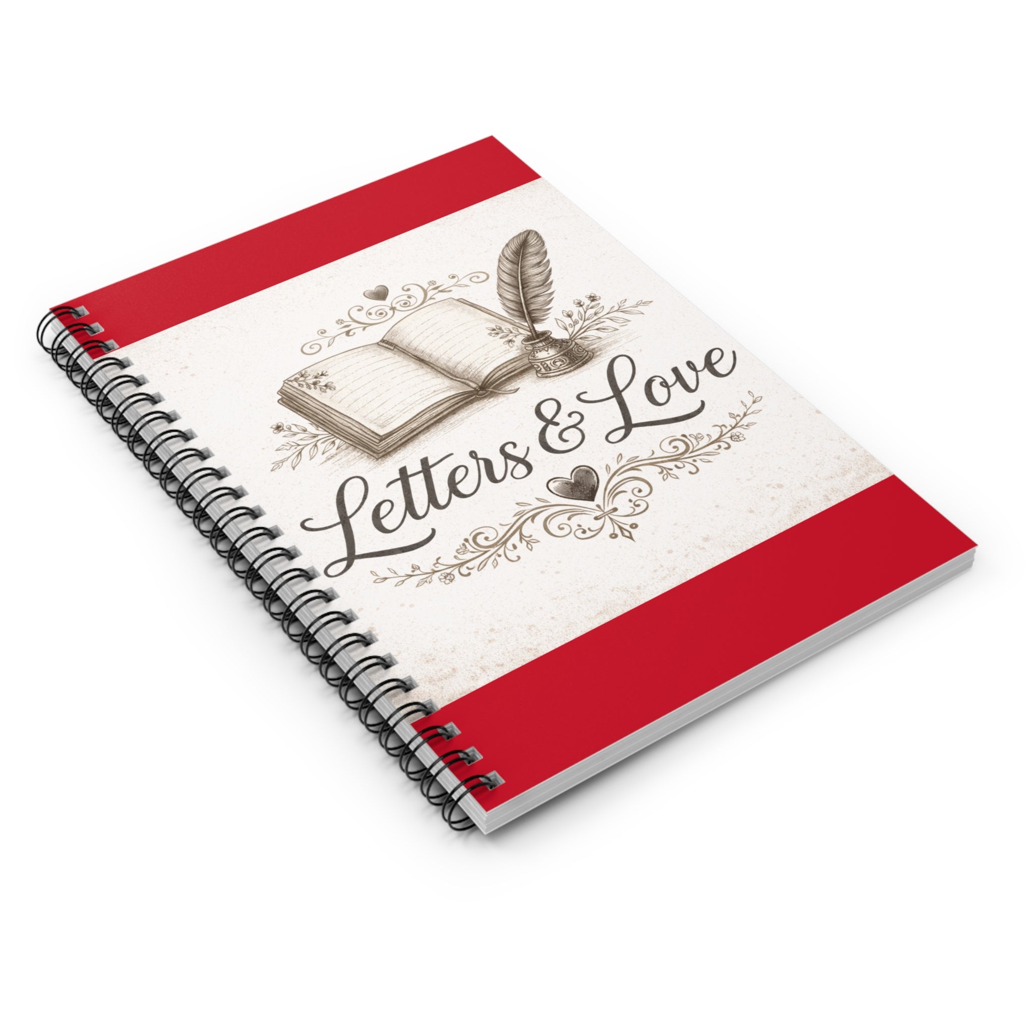 Letters and Love Spiral Notebook.