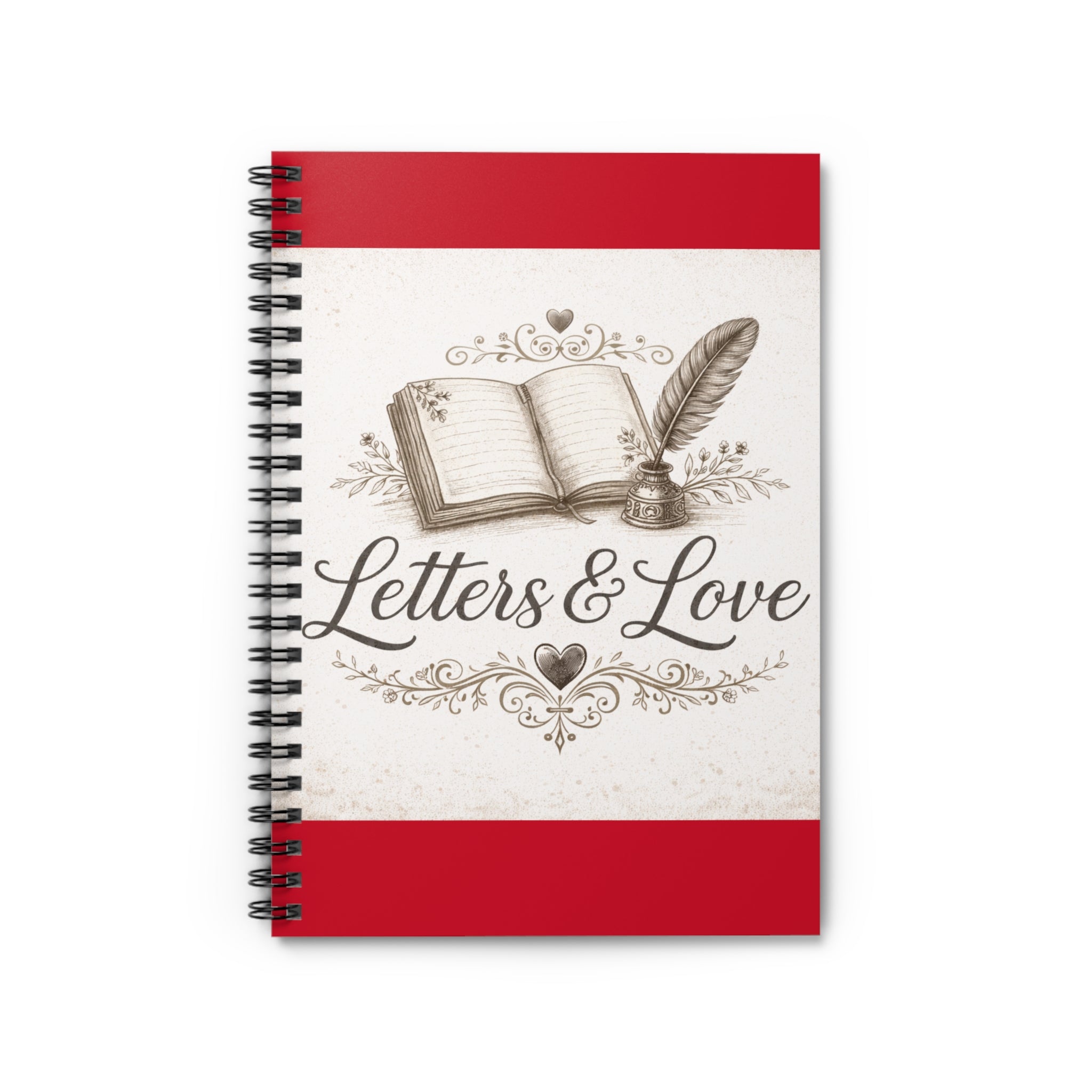 Letters and Love Spiral Notebook.
