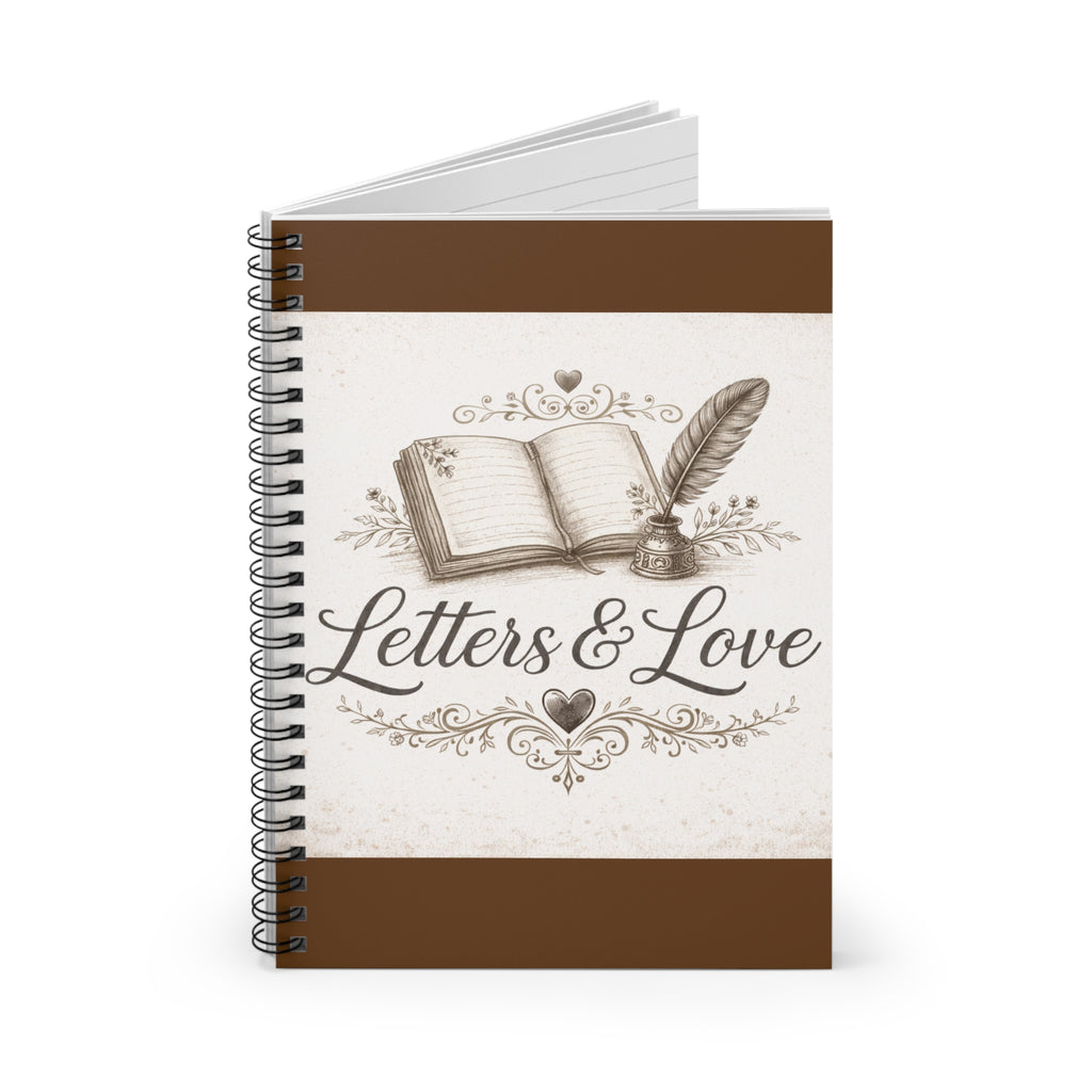 Letters and Love Spiral Notebook.
