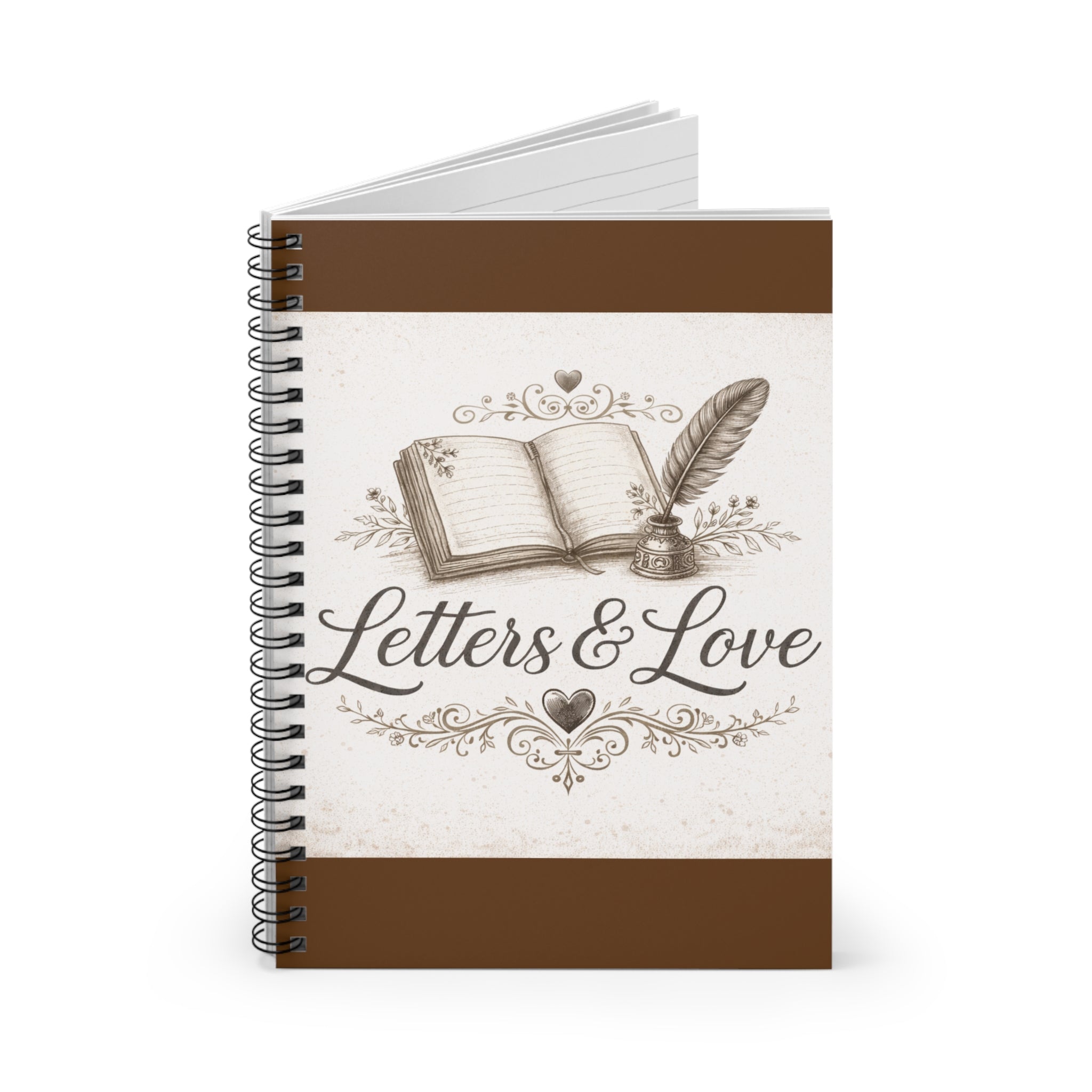 Letters and Love Spiral Notebook.