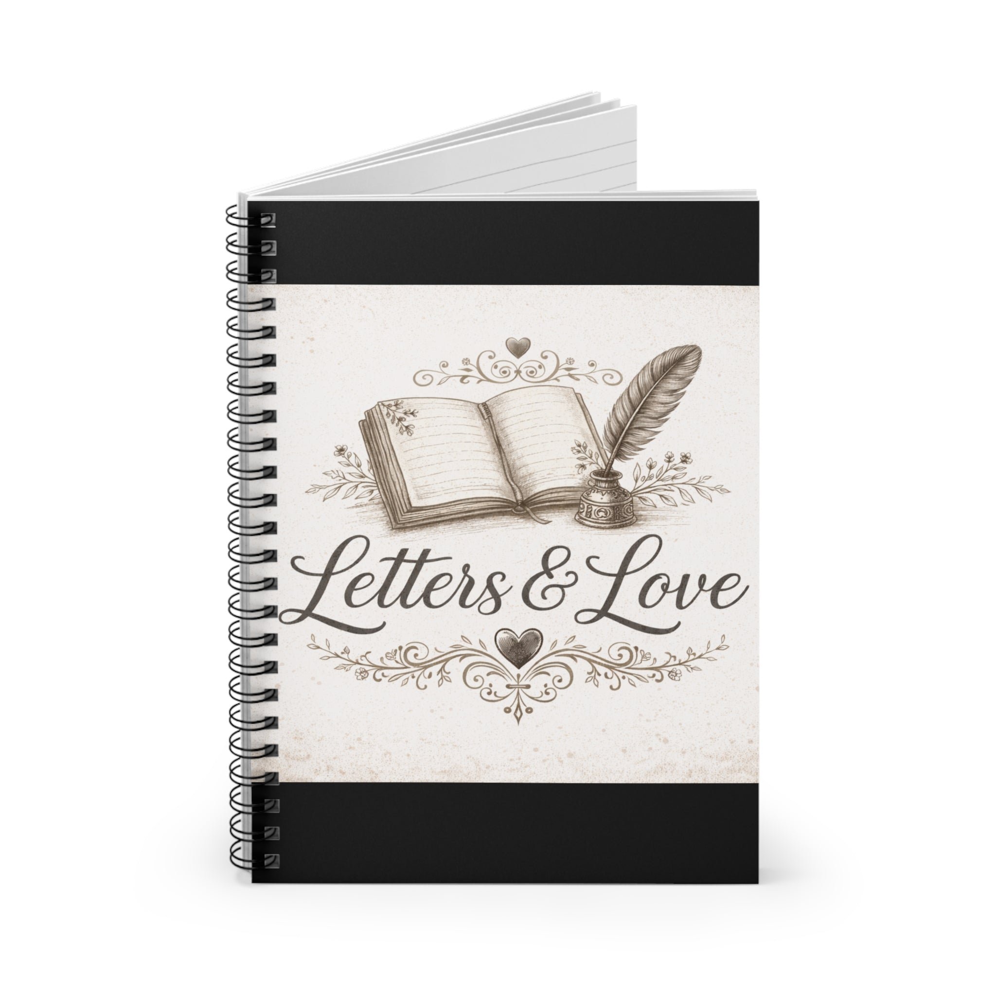 Letters and Love Spiral Notebook.