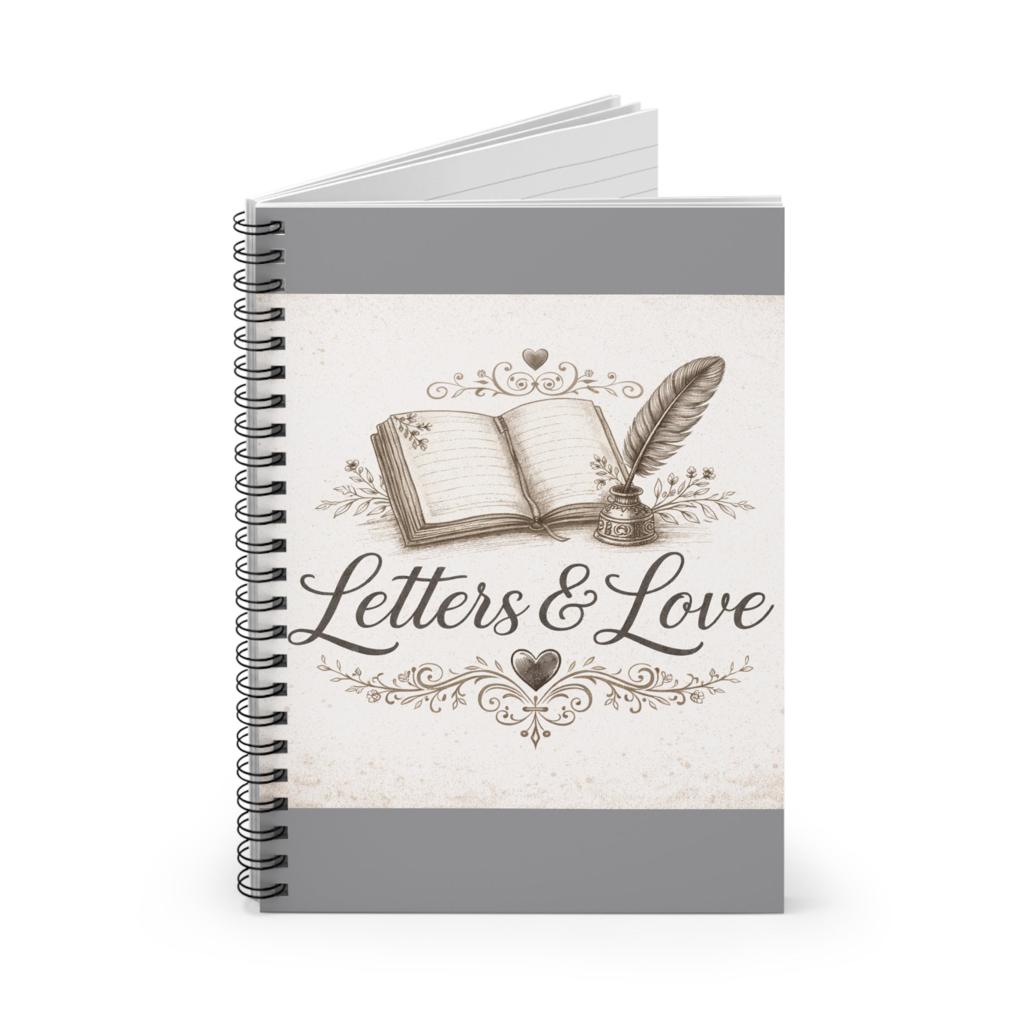 Letters and Love Spiral Notebook.