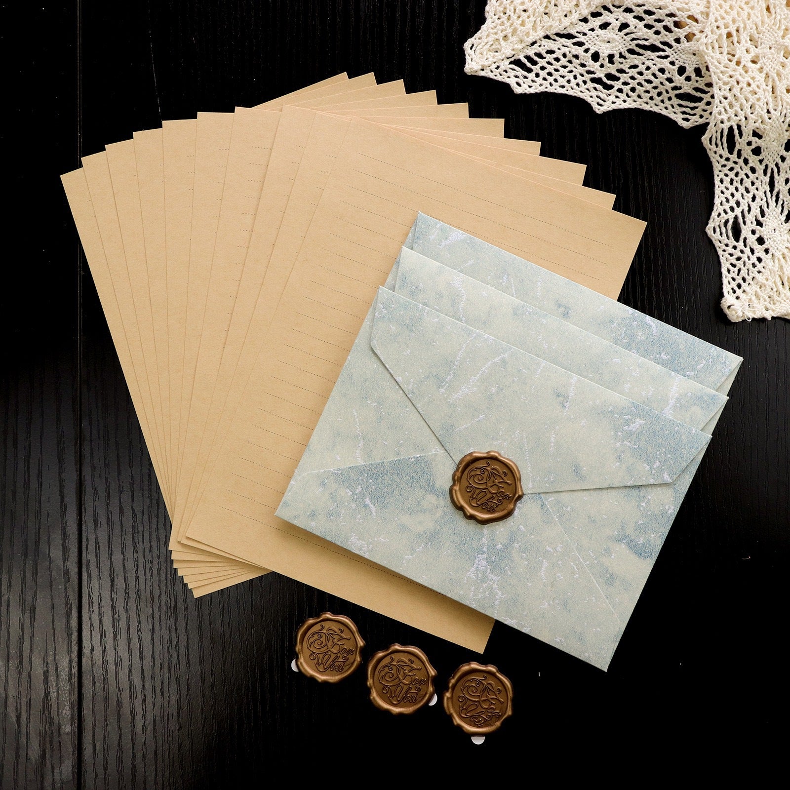 Gilded Wax Seal Envelope