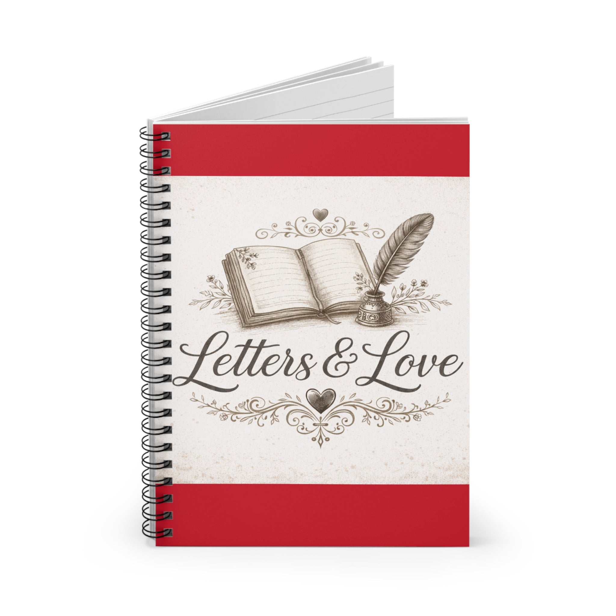 Letters and Love Spiral Notebook.
