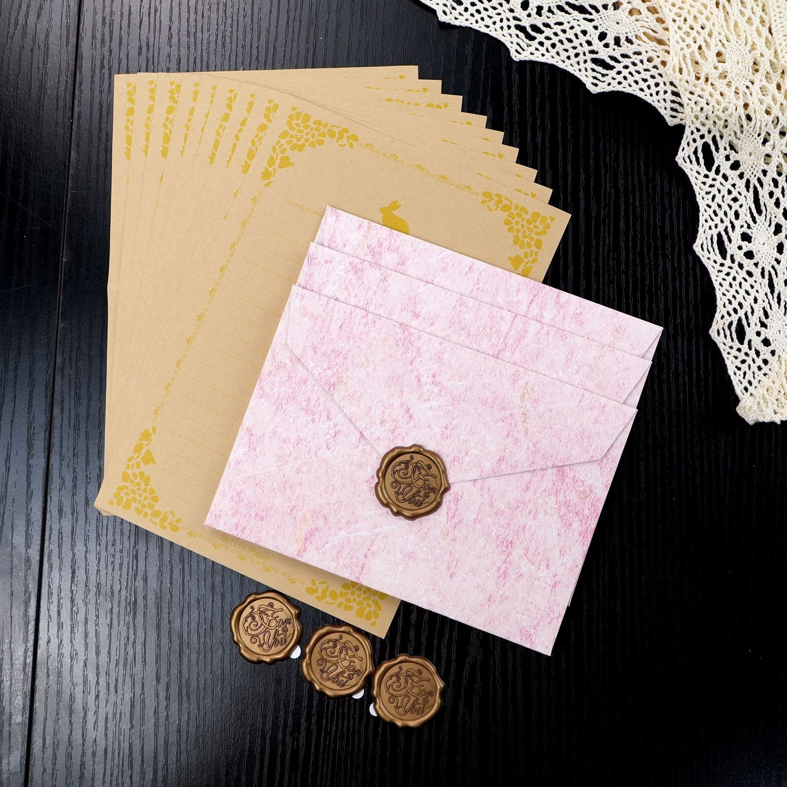 Gilded Wax Seal Envelope