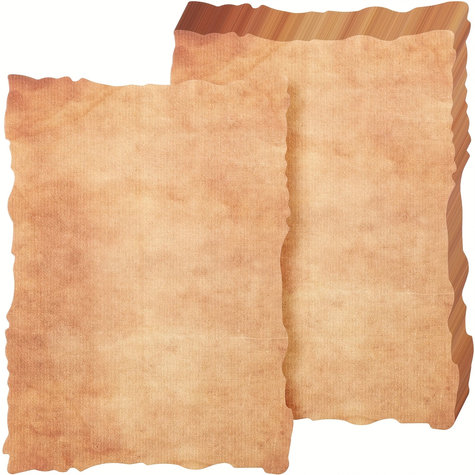 Antiqued Deckle Edge Virgin Paper.