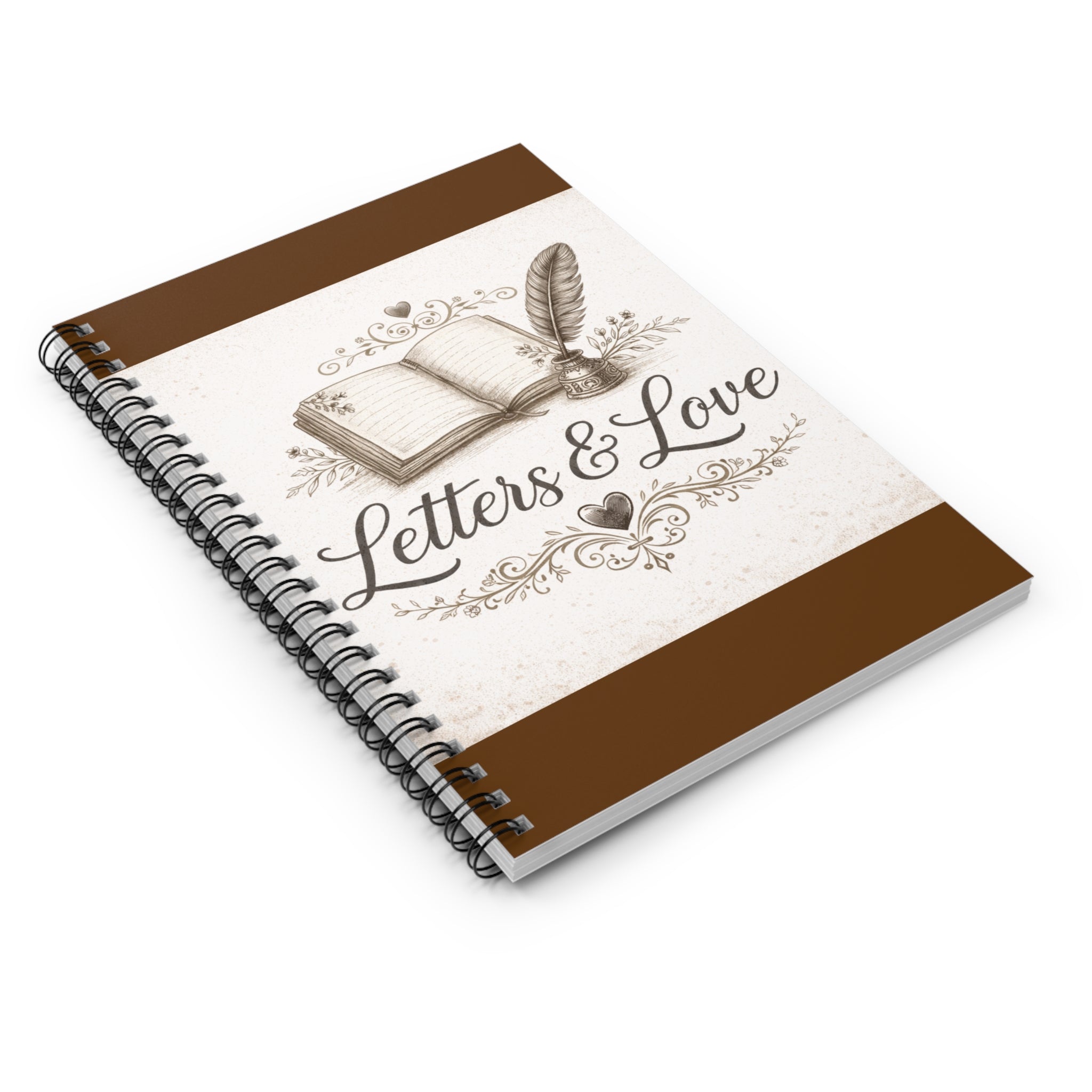 Letters and Love Spiral Notebook.
