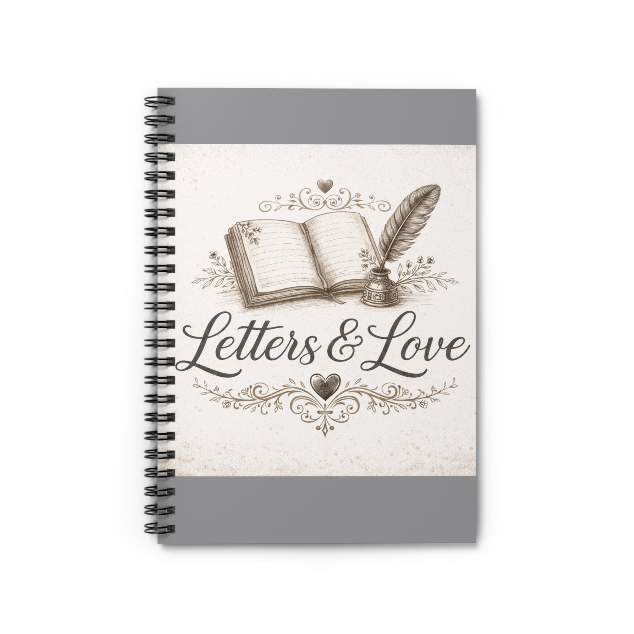 Letters and Love Spiral Notebook.