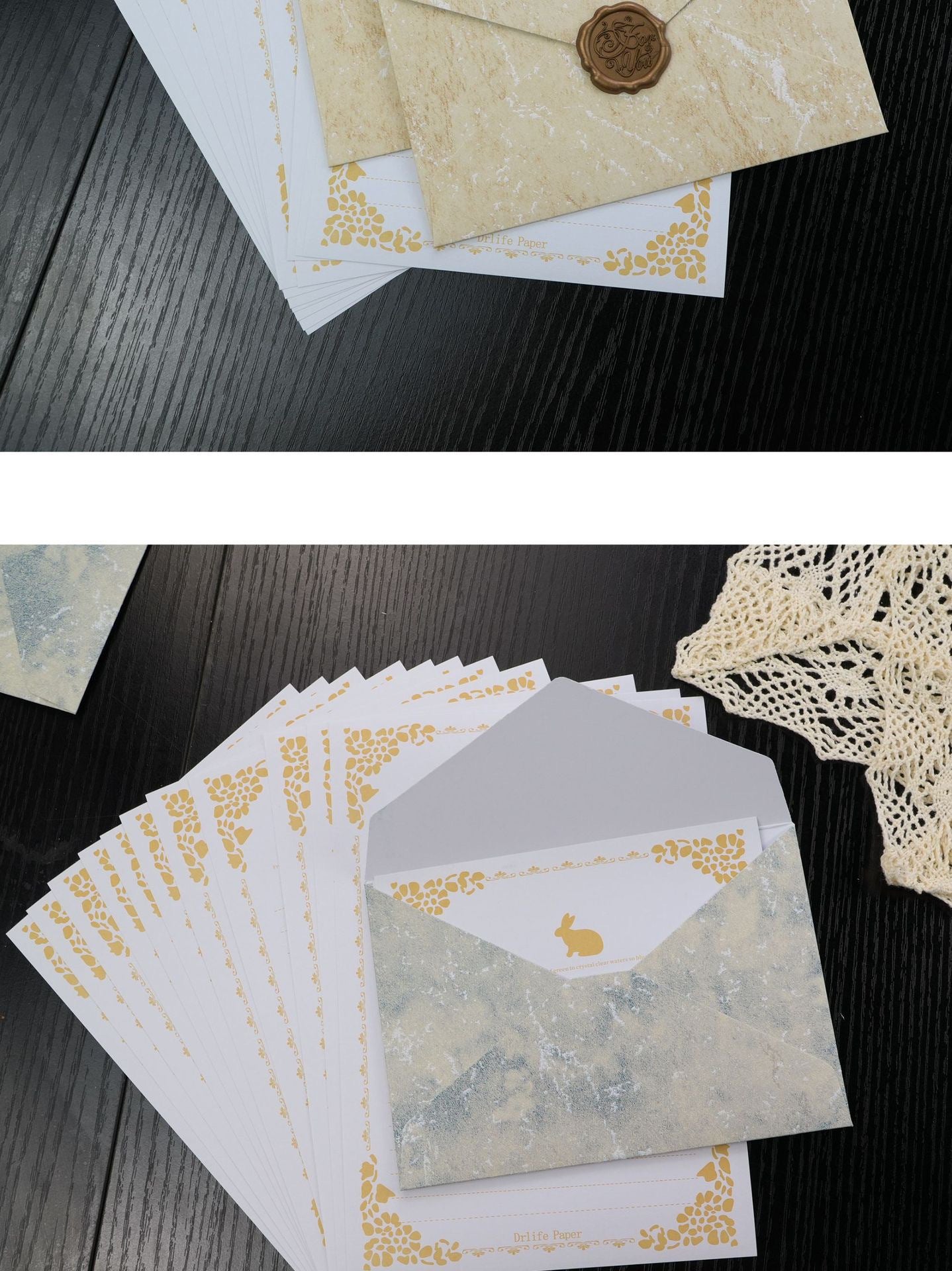 Gilded Wax Seal Envelope