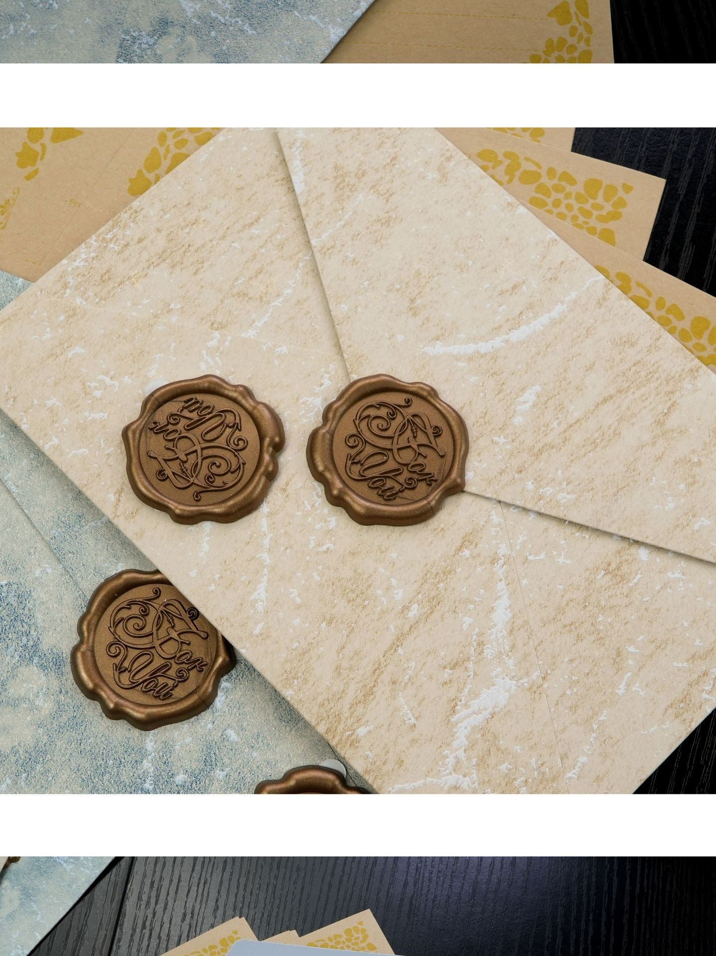 Gilded Wax Seal Envelope