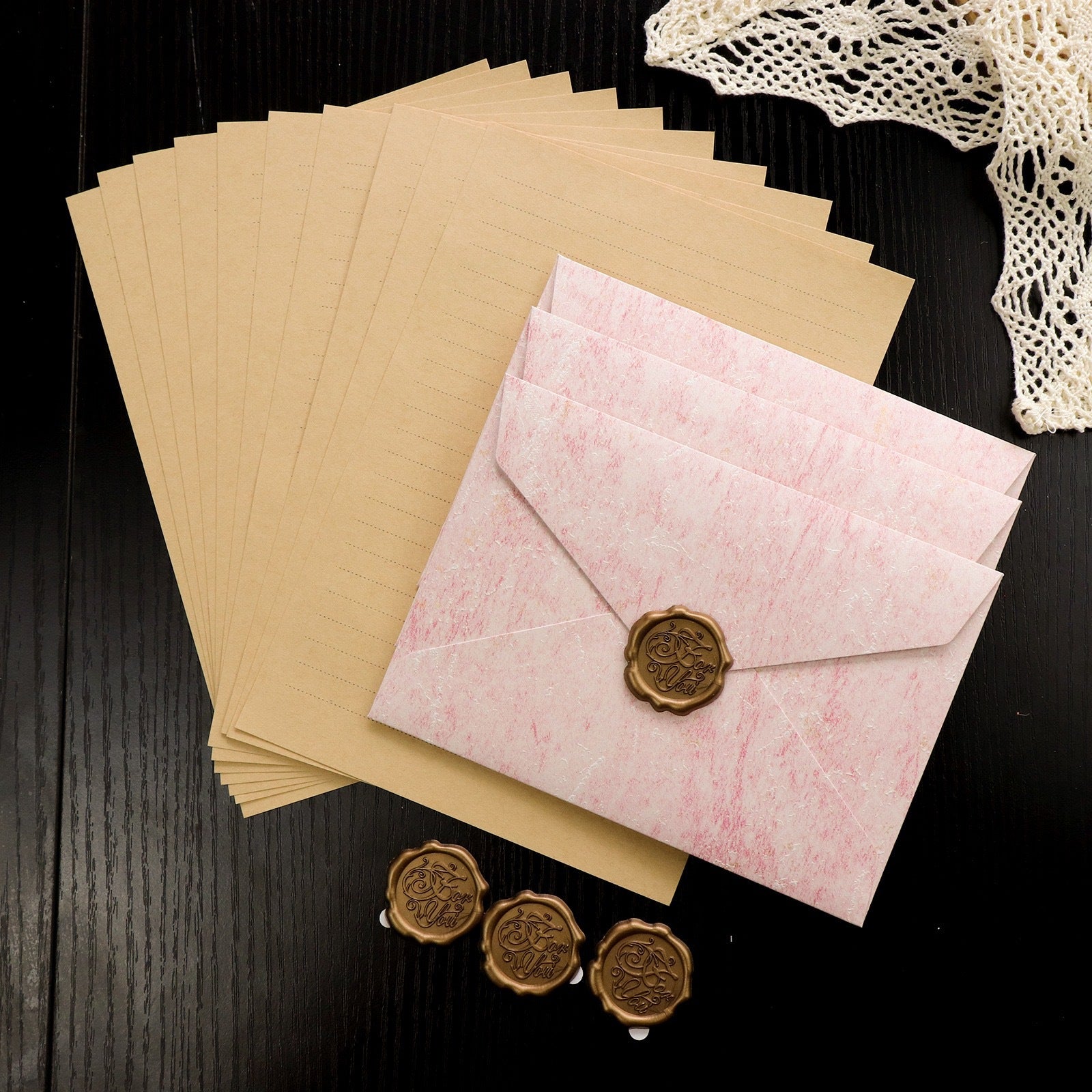 Gilded Wax Seal Envelope