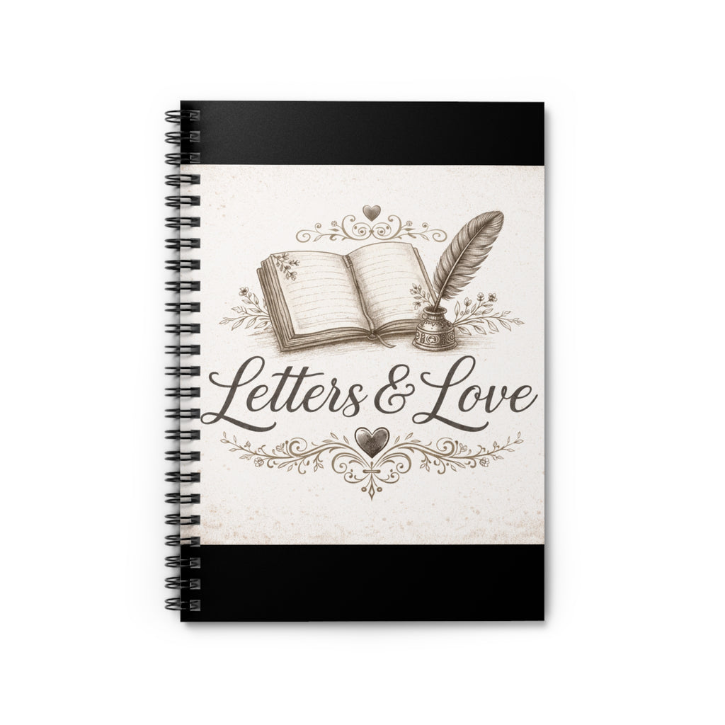 Letters and Love Spiral Notebook.