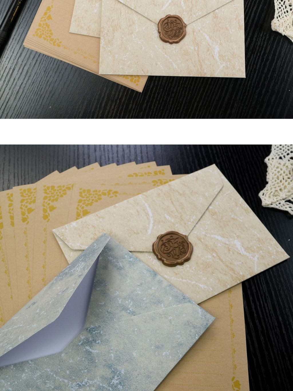 Gilded Wax Seal Envelope