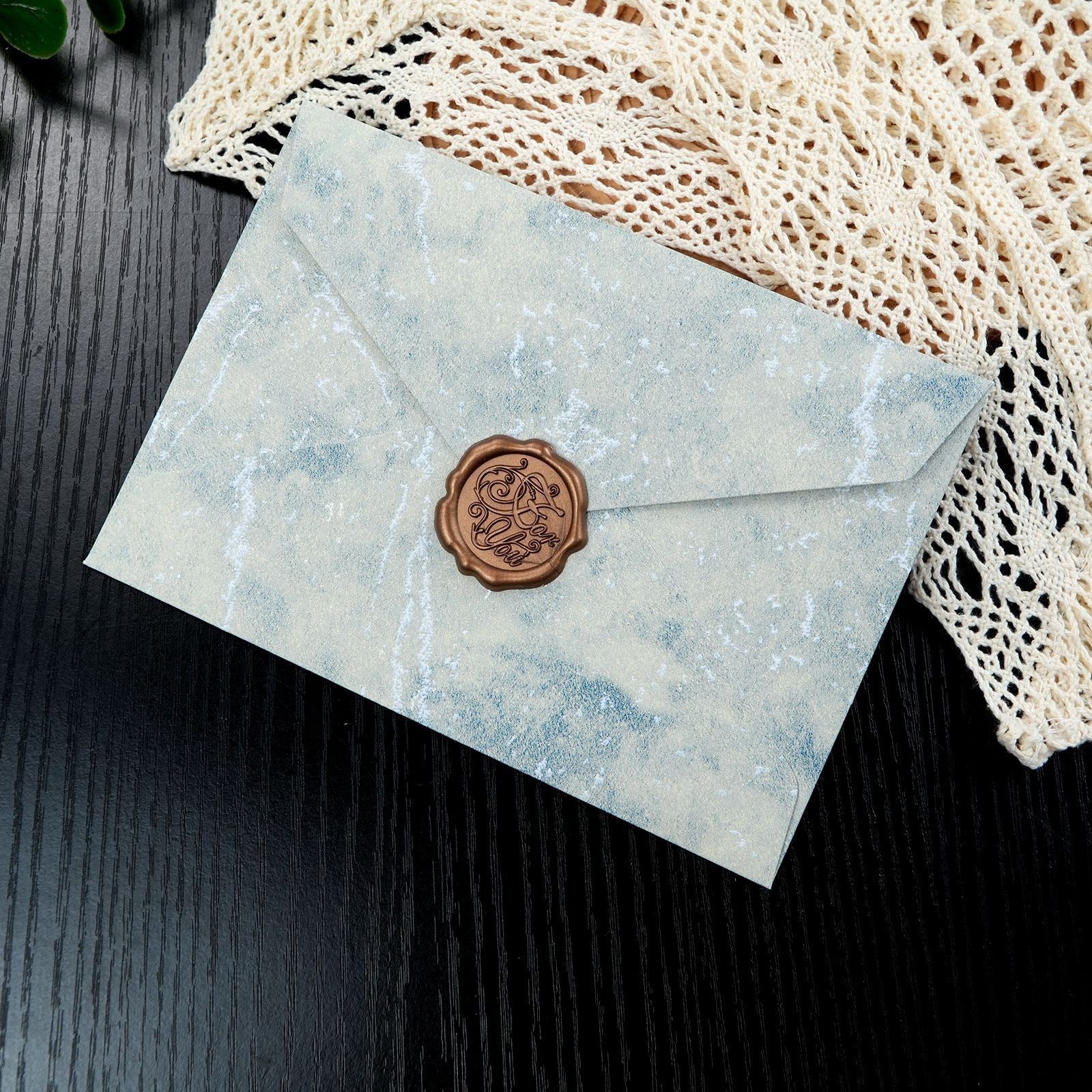 Gilded Wax Seal Envelope