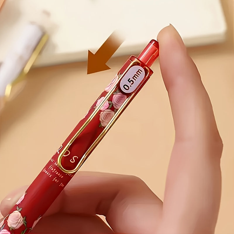 Vintage Rose Retractable Ballpoint Pens