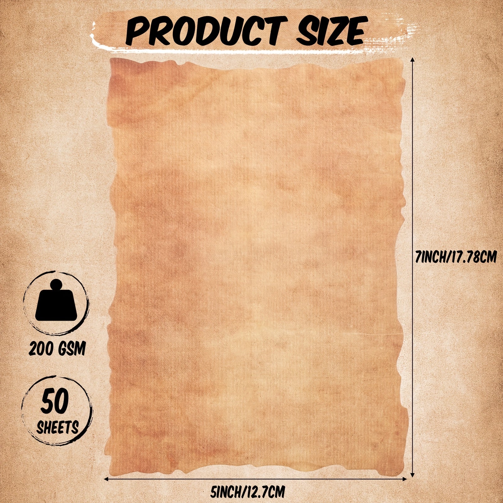 Antiqued Deckle Edge Virgin Paper.