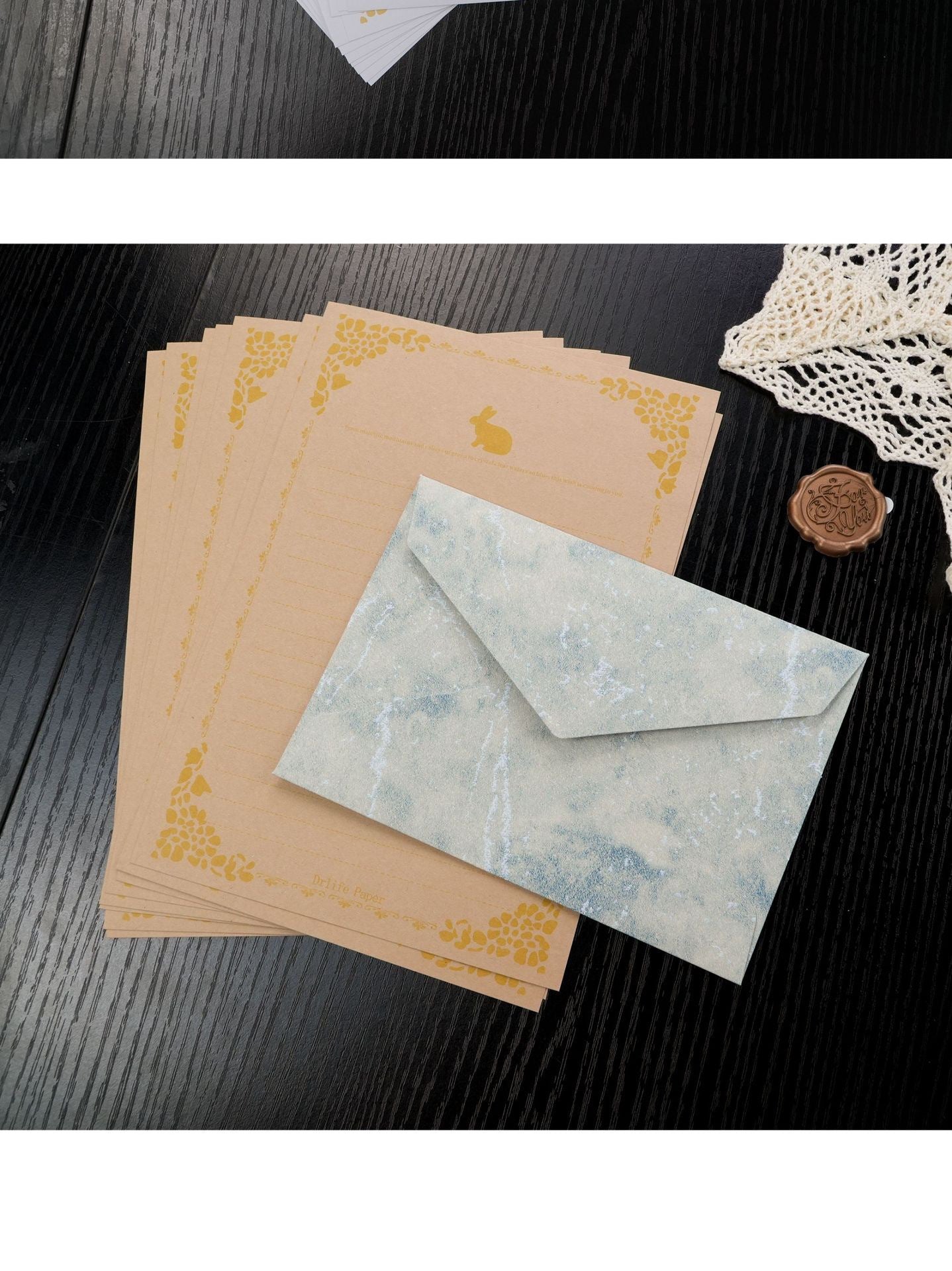 Gilded Wax Seal Envelope