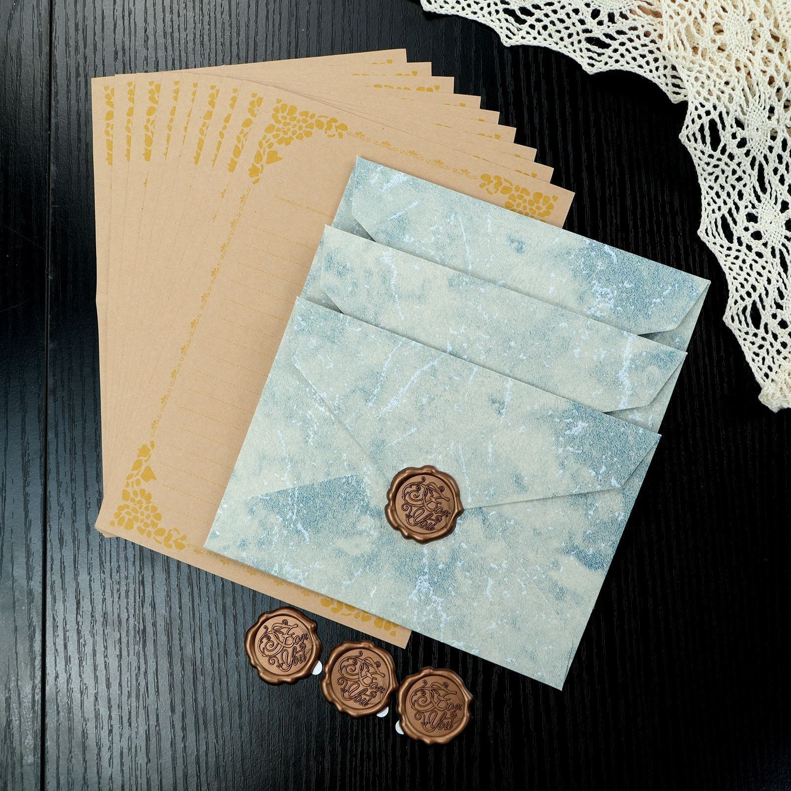 Gilded Wax Seal Envelope
