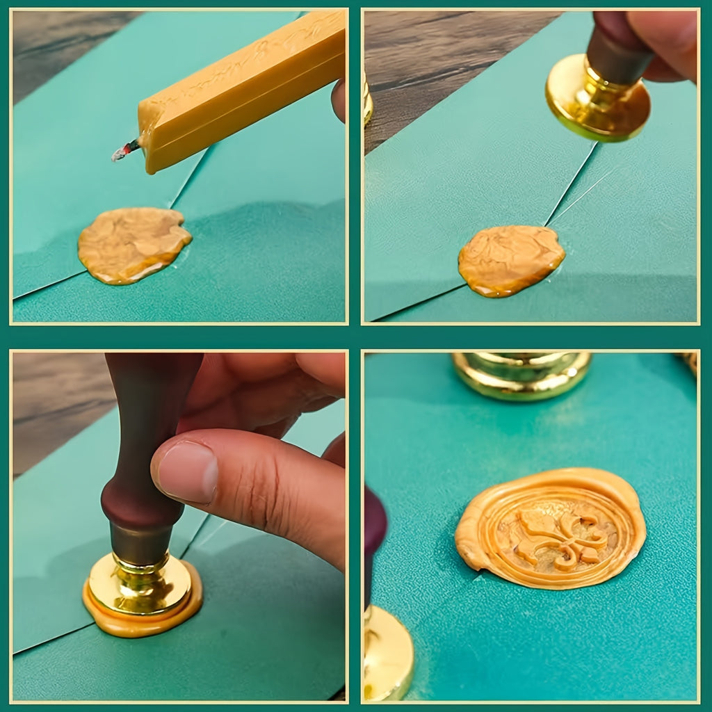 Feather Pen Ink Gift Box Set with Notebook And Wax Seal.