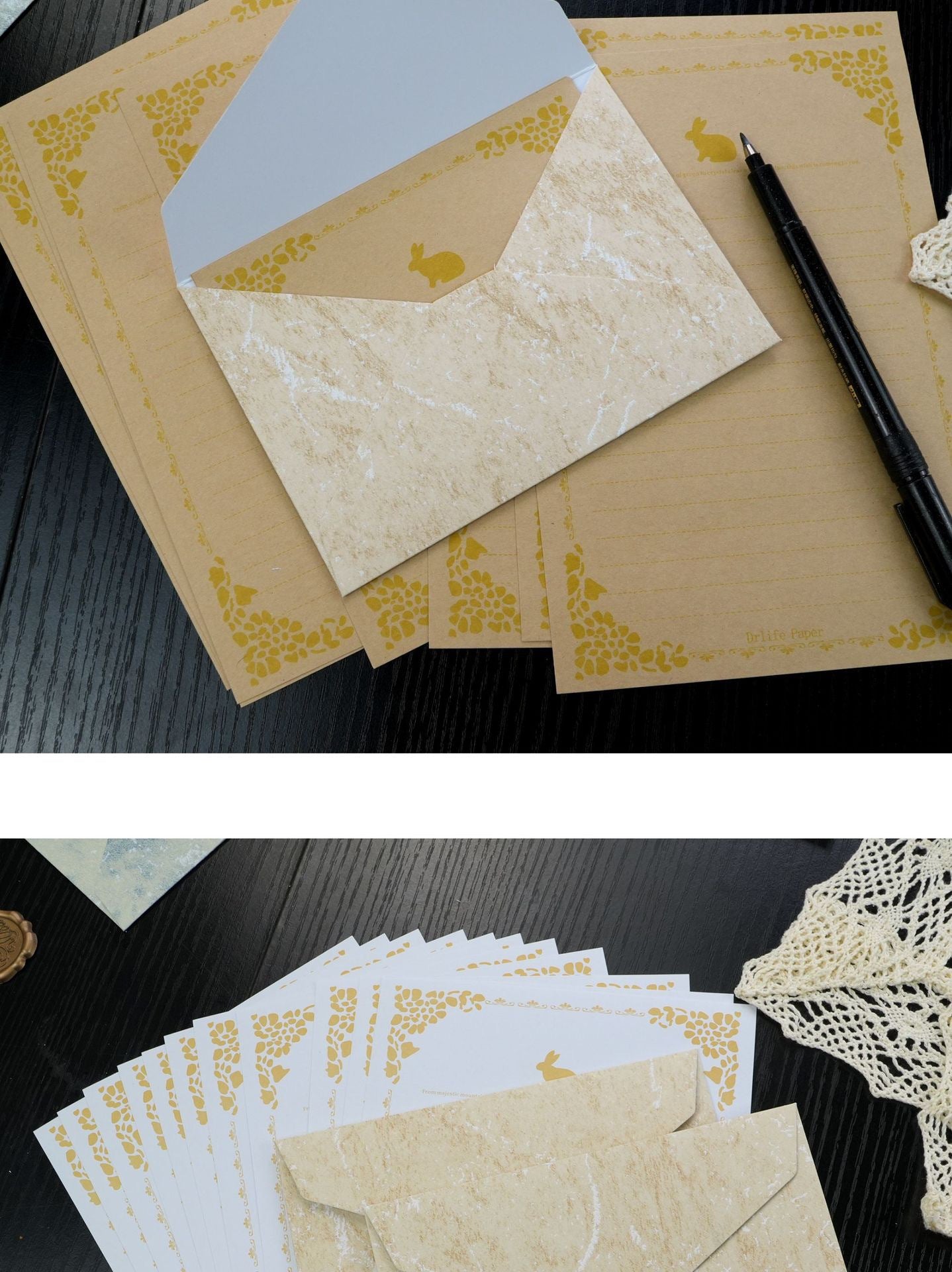 Gilded Wax Seal Envelope